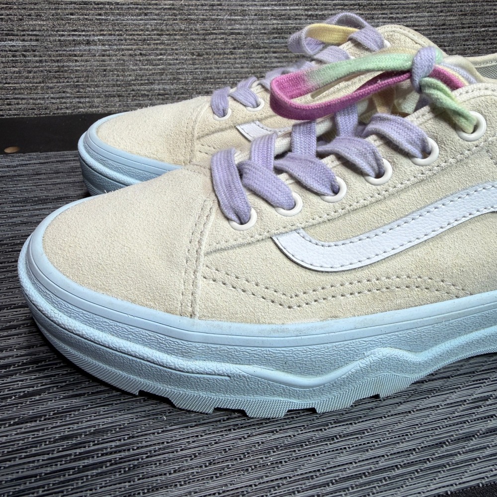 Vans Sneakers Women 9 Cream Old Skool Sententry WC Platform Pastel Lug Sole - Picture 3 of 15